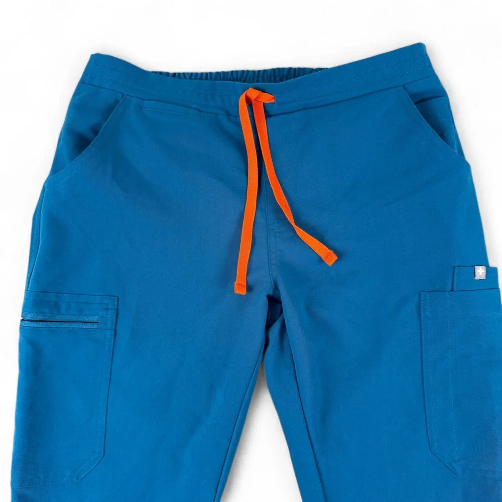 FIGS Scrub Pants Unisex S Blue Jogger Drawstring Technical‎ Collection Medical